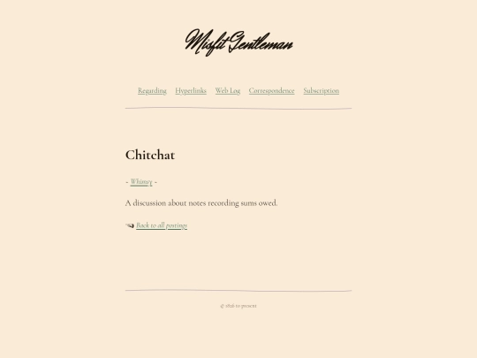 blog/amusements/chitchat screenshot