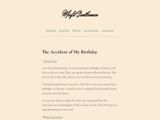 blog/personal/birthday screenshot