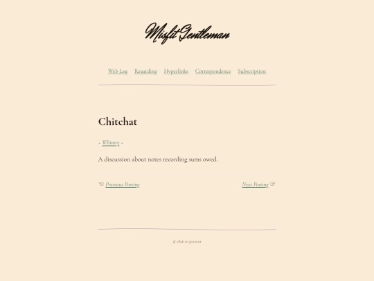 blog/whimsy/chitchat screenshot
