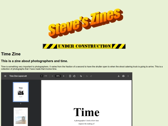 Zines/Zine_Time screenshot
