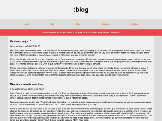 es/blog screenshot