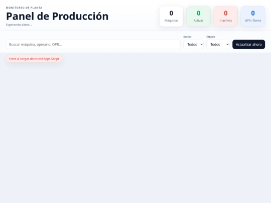 NUEVAS SOLICITUDES/PRODUCCION screenshot