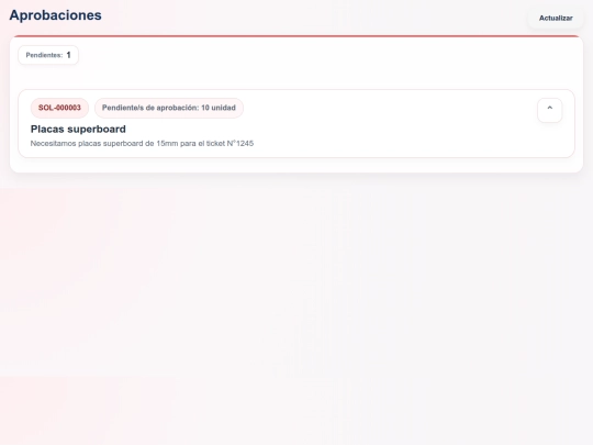 SOLICITUDES DE COMPRAS/aprobaciones (1) screenshot