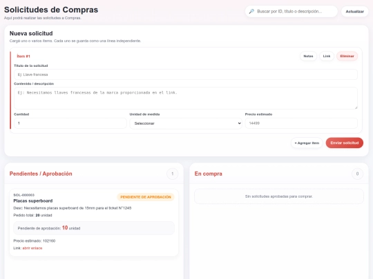 SOLICITUDES DE COMPRAS/solicitudes (1) screenshot