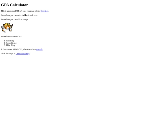 index screenshot