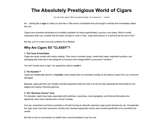 cigar screenshot