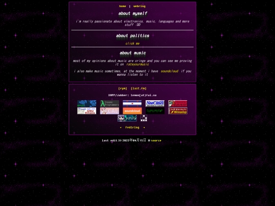 info screenshot