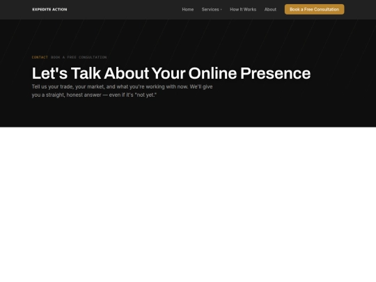 expedite-action/contact screenshot