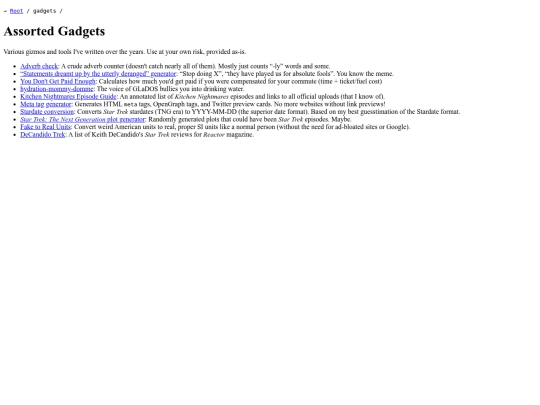gadgets screenshot