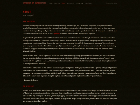 crabinet/about screenshot