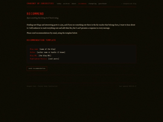 crabinet/submit screenshot