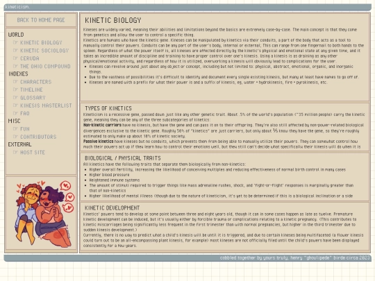 KINETICISM/biology screenshot