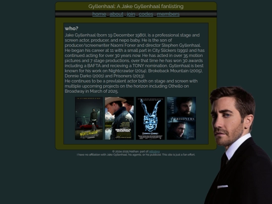 gyllenhaal/about screenshot