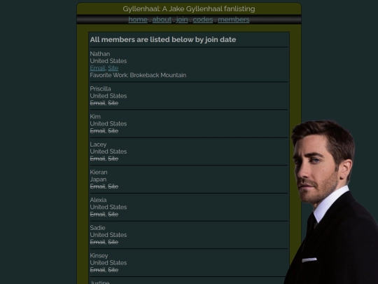 gyllenhaal/members screenshot