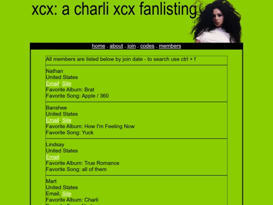 xcx/members screenshot
