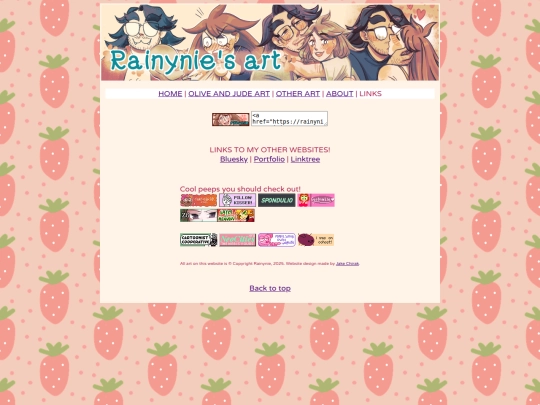 links screenshot