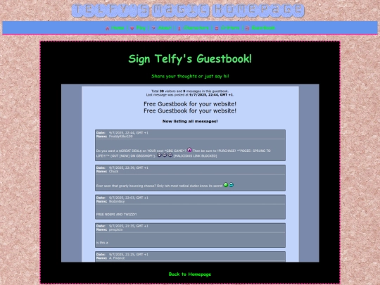 guestbook screenshot