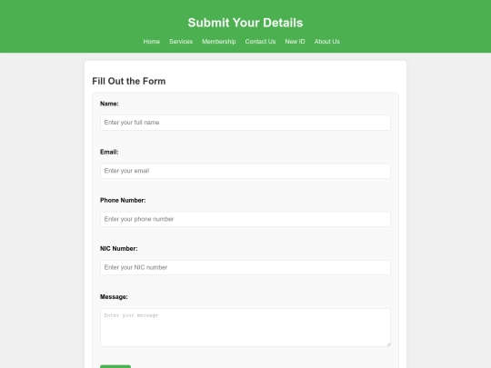 form with validation screenshot