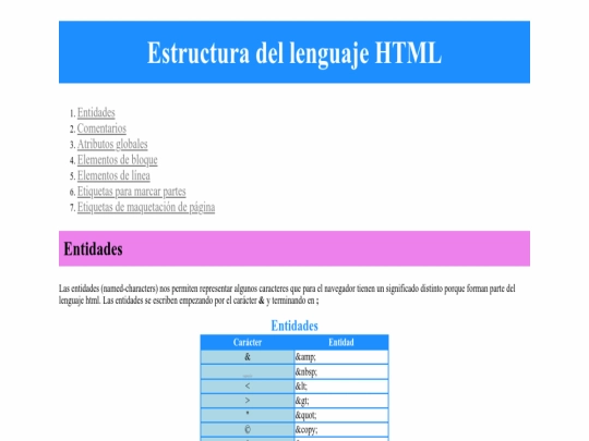 index screenshot