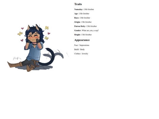 charsheet screenshot