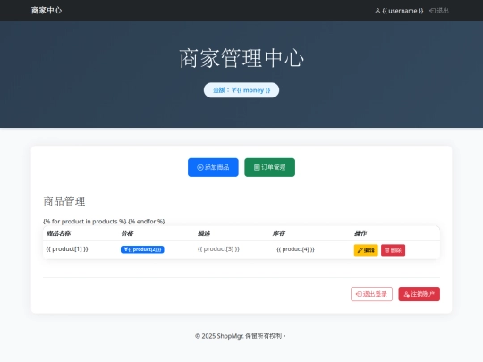 shopping_management/templates/merchant_dashboard screenshot