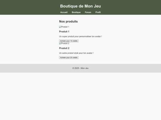 boutique screenshot