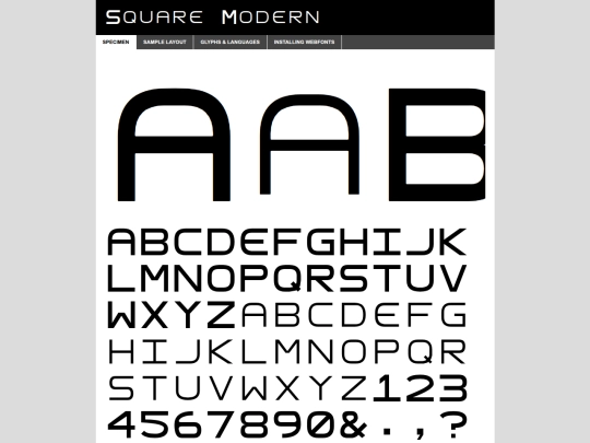 webfontkit/square-demo screenshot