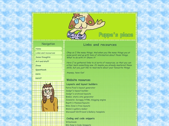 links and resources screenshot