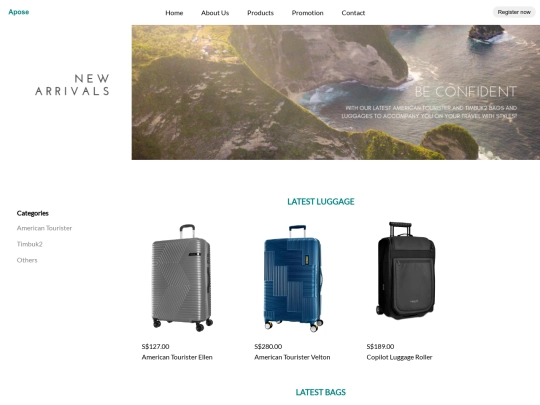 productsV1 screenshot