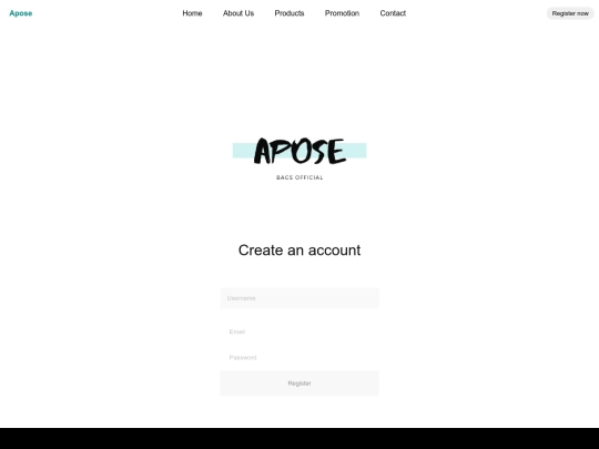 register screenshot