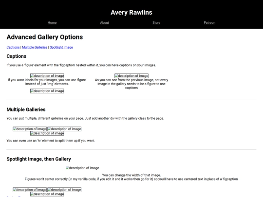 alternateGalleries screenshot