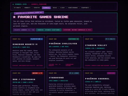 games screenshot