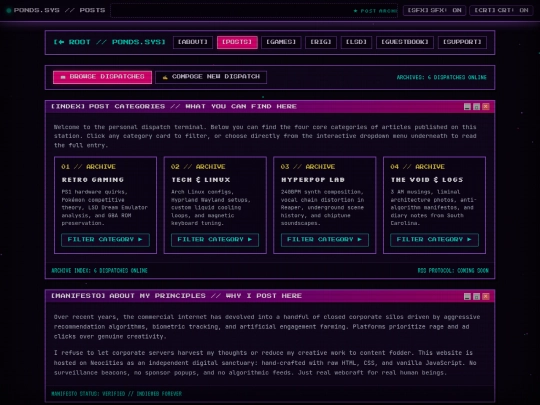posts screenshot