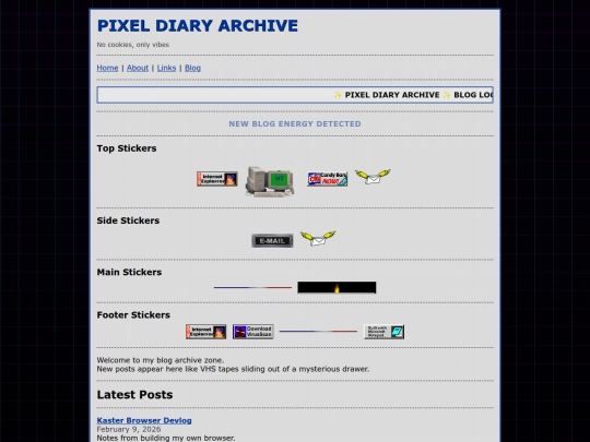 Geocities/1blog screenshot