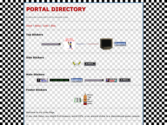 Geocities/1link screenshot