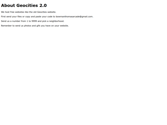 aboutgeocities2.0 screenshot