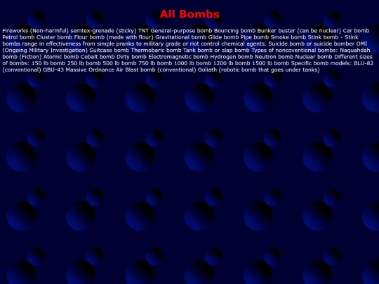 bombs screenshot