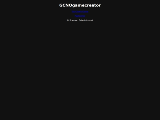 gc/menu screenshot