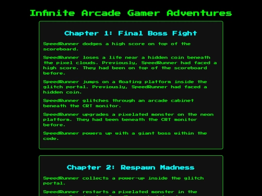 infbook/arcade screenshot