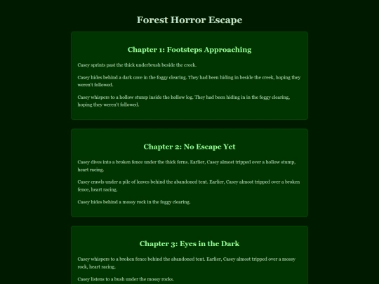 infbook/forest screenshot