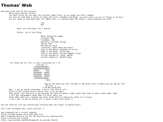 thomasweb screenshot