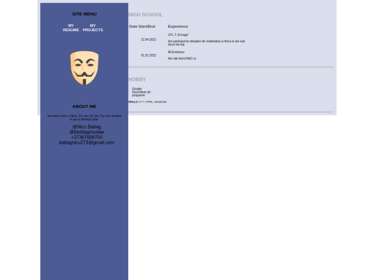 index screenshot