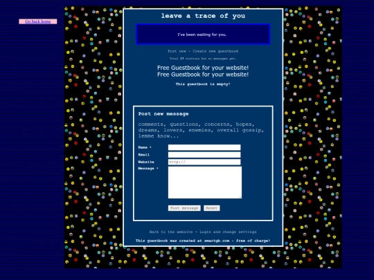guestbook screenshot