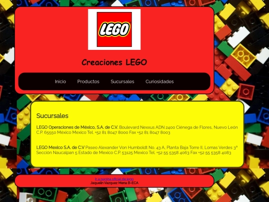 sucursales screenshot
