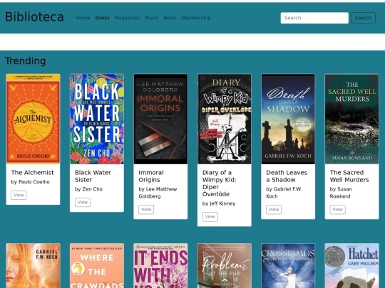 books screenshot