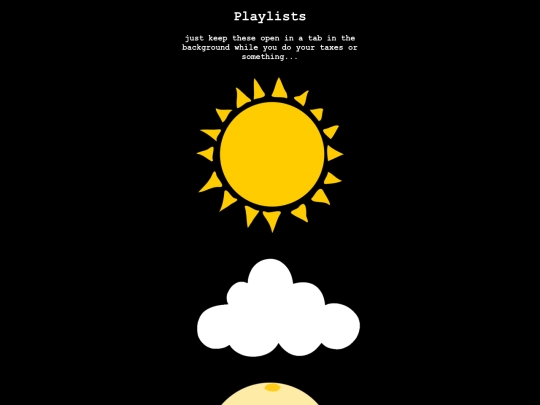 future_sites/Playlists screenshot