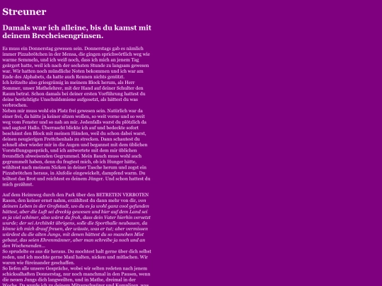 future_sites/Streuner screenshot
