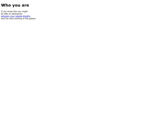 whoyouare screenshot