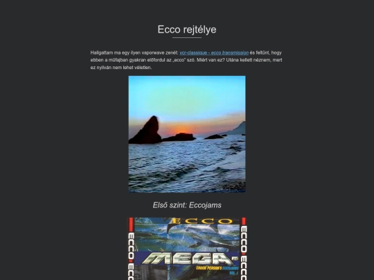 zurassic/ecco screenshot