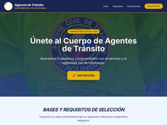AGENCIA DE TRANSITO LATACUNGA screenshot